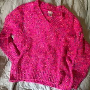 Like new Main Strip pink confetti sweater